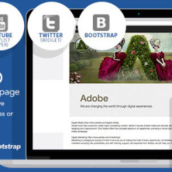 Social SEO responsive landing page facebook