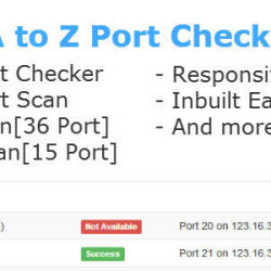 A to Z Port Checker