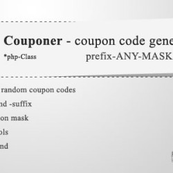 “Couponer” - coupon code generator