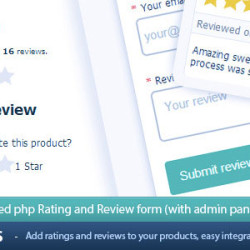 StarReviews - Ajax & jQuery rating and review form