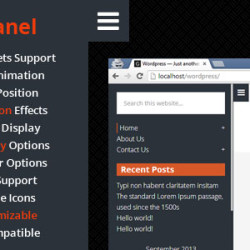 GilidPanel - WordPress Sliding Panel Sidebar