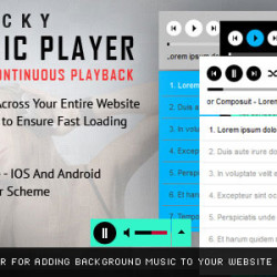 Sticky HTML5 Music Player With Continuous Playback