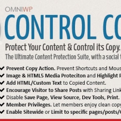 WP Control Copy v5.1 – Protect Content & Serve Copy