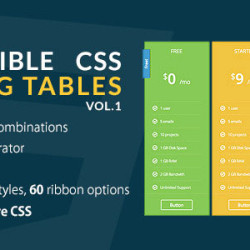 Incredible CSS Pricing Tables Vol.1