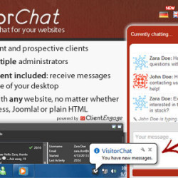 PHP Chat with Web- & Windows Clients - VisitorChat