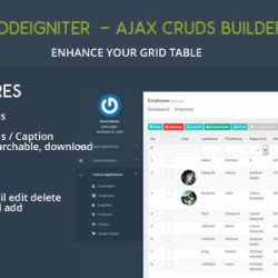 Codeigniter CMS - Ajax CRUD Plugins