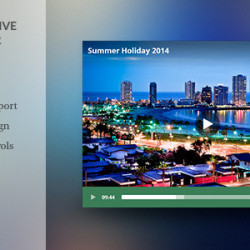 Modern HTML5 Responsive Video Player