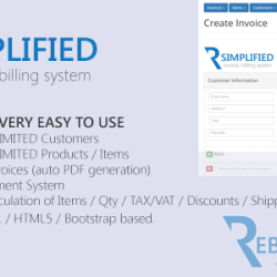 Simplified PHP Invoice / Billing System