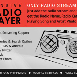 Radio Player With Playlist - Shoutcast and Icecast