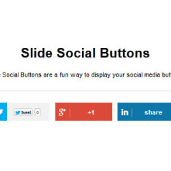 Slide Social Buttons