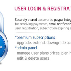 Login & Registration with Premium Membership