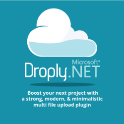 Droply.net - minimalist responsive large digital file uploade