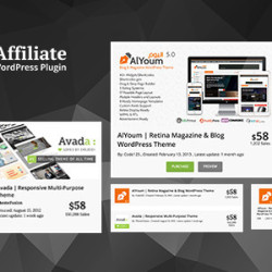 Market Affiliate v1.1 - Envato referral WordPress Plugin