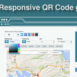 QRcdr - responsive QR Code generator