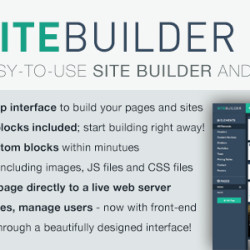 SiteBuilder Lite v1.5 - Drag&Drop site builder and CMS