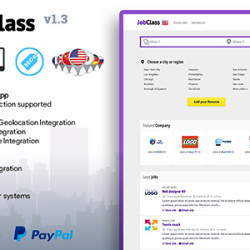 JobClass v1.3 - Geolocalized Job Portal Script