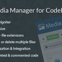 Media Manager for CodeIgniter