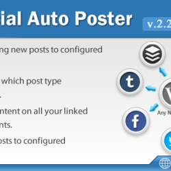 Social Auto Poster v2.2.9 - WordPress Plugin