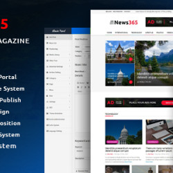 News365 v1.5 – PHP Newspaper Script Magazine Blog with Video Newspaper