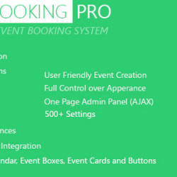 Event Booking Pro v3.815 - WP Plugin [paypal or offline]