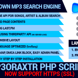 Mp3OraXtr v2.2 - PHP Mp3 Search Engine