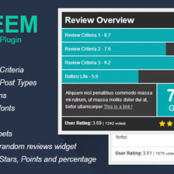 Taqyeem - WordPress Review Plugin v2.2.3