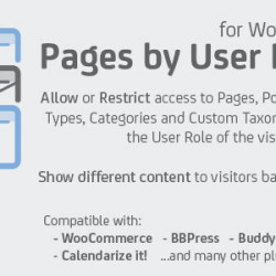 Pages by User Role for WordPress v1.3.5