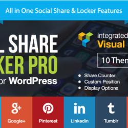 Social Share & Locker Pro Wordpress Plugin v7.2