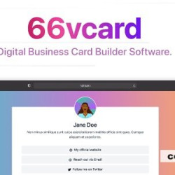 66vcard v9.0.0 - Digital Business Card Builder (SAAS) - nulled