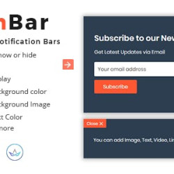 HashBar Pro v1.3.1 - WordPress Notification Bar