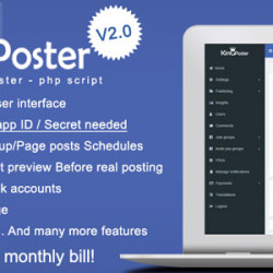 King poster v2.7.5 - Facebook multi Group / Page auto post - nulled