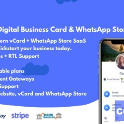 GoBiz v4.2.0 - Digital Business Card + WhatsApp Store Maker | SaaS | vCard Builder - nulled