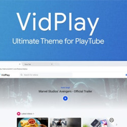 VidPlay v2.2 - The Ultimate PlayTube Theme