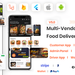 Foodie v6.0 - UberEats Clone - Food Delivery App - Multiple Restaurant Food Delivery Flutter App