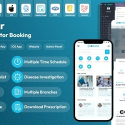 ADoctor v1.4.0 - Hospital Doctor Booking Android and iOS App - nulled