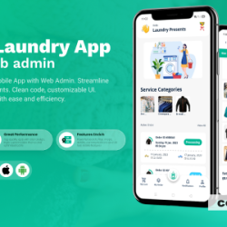 Laundry Flutter App with Admin panel v0.1.0