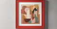 Set of 3 - Garden of Eden Abstract AI Designs - Terracotta collection