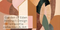 Set of 3 - Garden of Eden Abstract AI Designs - Terracotta collection